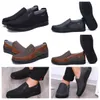 Casual Shoes Gai Men Black Brown Shoe Point Toes Party Banket Business Suit Men Designer Minimalistiska andningsbara skostorlekar 38-50 EUR