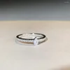 Bagues de cluster S925 Bague en argent Petite goutte d'eau Simple Style Instagram Bijoux de beauté polyvalents