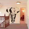 Adesivos de parede enorme elefante selva animal adesivo sala estar quarto safari elefante animal decalque da parede crianças quarto viny decoração casa