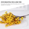 Flores decorativas 3 pçs simulado gypsophila picaretas artificiais para adorno de casamento simulação plástico diy buquê hastes bebê