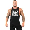 2023 Summer Men's Sport Vest Gyms Fitn Cott Tank Tops Joggers Sleevel T-shirt Male Basketball Training Beast Mode Vest J8HI#