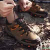 Chaussures de Fitness en plein air randonnée Couple cuir Trekking baskets imperméable antidérapant confortable voyage Camping en amont hommes femmes