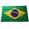 Accessoires Brodé Cousu Drapeau du Brésil Drapeau National Brésilien du Brésil Bannière de Pays du Monde Tissu Oxford Nylon 2x3ft 3x5ft 4x6ft 5x8ft