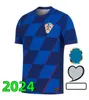 2024 CROACIA Modric Soccer Maglie nazionale Mandzukic Perisic Kalinic 24 25 Croazia Shirt calcistica Kovacic Rakitic Kramaric Men Kit Kit Uniforms