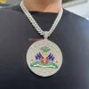 Fábrica de jóias de hip hop personalizado moissanite sier pingente 10k 14k ouro masculino e feminino hiphop mossanite jóias