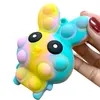 Fidget Toys Squeeze Silicone Antistress Bunny Stress Girl Bubble Pâques Soulager les enfants pour garçon cadeau Lapin Push Decompression Vent Adul Mkwb