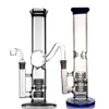 두꺼운 유리 물 봉급 버블러 매트릭스 Perc Hoockahs Smoke Glass Water Pipes 18mm 조인트가있는 DAB 장비