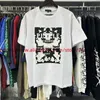 Męskie koszulki dobrej jakości fioletowe mody T-shirt mężczyzn Milk Milk Spot Kobiet Kobiety Vintage Black White Short Sut J240325