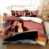 Set biancheria da letto Set copripiumino con stampa 3D King Queen Twin Size Dropshipping Boy Gife Jack e Rose Titanic