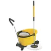 SMOP 360 Spin Mop Commercial, Microfiber, Bucket, Floor Cleaning System for Stores and Households, Cart with Wheels, Replacement Head