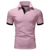 Polo de verano para hombre Hombre Busin Camiseta casual Transpirable Golf Sportwear Tops de manga corta para hombre Tamaño S-8XL A8Nt #