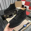 Black Sneakers męskie i damskie buty tenisowe skórzane buty na desce Buty czerwone podeszwy oryginalne importowane skórzane buty rozmiar 38-45