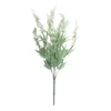 Kwiaty dekoracyjne sztuczny bukiet biały fioletowy lawenda dekoracja ślubna 7 głów