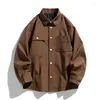 Herrjackor 2024 Spring Autumn Men Design kläder Casual Loose Streetwear Bomber Black Jacket Overdimensionerad 4xl 5xl
