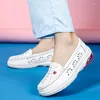 Casual Shoes Air Cushion Women's Summer Soft Sole Breathable Thick Small White Work