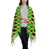 Szaliki kobiety szaliki ciepłe miękkie jamajskie okłady flagi z frędzlami miłosne y2k fajne szalę WRPA Autumn Projektant Bufanda Mjer