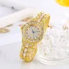 hoogwaardige luxe heren Watch Women Fashion Diamond Round Dial Dames Watch Personaliseerde veelzijdige kwarts G78i