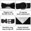 Vêtements pour chiens Collier de smoking Bandana Noeud papillon Respirant Écharpe de cou réglable pour les fêtes de mariage Anniversaires