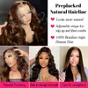 Chocolate Brown Body Wave Lace Front Wigs Human Hair Pre Plucked 4 Colored 13X4 HD Transparent Lace Front Wigs for Women