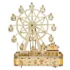 Artisanat 3D Puzzle en bois Diy Basswood Ferris Wheel Artisanat créatif Ferris Wheel Puzzles pour adultes Girls Adolescents et garçons Cadeaux d'anniversaire