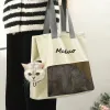 Cochecitos Bolsa para gatos pequeños Bolsa de viaje para mascotas Cachorro cálido Portátil Gatos salientes Bolsos de viaje Bolsa Mochila para gatos Bolsos de hombro para gatos pequeños