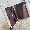 20 inch leather women suitcases trolley rolling wheel duffel bags travel suitcase cabin size carry on luggage