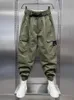Erkekler Koreli Sıradan Kargo Pantolon Harem Erkekler Yeni Baggy Street Giyim Yüksek Kaliteli Tasarımcı Marka Swearpants Pantolon Fi Giyim R0VH#
