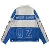 Y2K Retro Legal Uniforme de Beisebol Destacável Jaqueta de Motocicleta Homens Mulheres Casuais Soltas Jaquetas de Motociclista Hip Hop Harajuku Casacos 240320