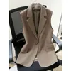 Giubbotti da donna Giacca senza maniche blazer blazer blazer 2024 primavera autunno femmina coreano Office Work