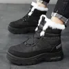 Scarpe da passeggio Sneakers da moto Uomo Moda Stivali da neve invernali High Top Outdoor Uomo Caviglia riscaldata per Punk
