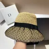 casquette Nouveau chapeau de couverture de visage de paille de Style Hepburn, maille à pois d'été pour enfants, chapeau de soleil de plage pliable au Crochet