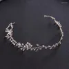 Haarspangen Luxus Kristall Rebe Stirnband Strass Tiara für Frauen Festzug Braut Hochzeit Zubehör Schmuck Band