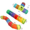 Leksaker Cat Tunnel Foldbar Toy Interactive Training Collapsible Crinkle Kitten Spela Games Tunnel Tube med Ball Pat Tillbehör