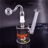 Popular americano Dunkin Cup Mini vidro Hookah Tubo de água de vidro 14mm Masculino Tubo de fogão a óleo Bubbler