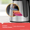 BLACK+DECKER 12 Cup Hot Programmable Coffee Hine, Using Brew Strength and VORTEX Technology, Black/steel Color, CM2046S