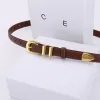 Taurillon Belt Designer Womens Billts Buckle 18mm أصلي جلدية حزام حزام حزام عصري نحيف حزام مع صندوق