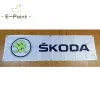 Accesorios 130GSM 150D Material Skoda Car Banner 1.5ft * 5ft (45*150cm) Tamaño para la bandera del hogar decoración interior al aire libre yhx057