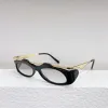 Nieuwe mode persoonlijkheid meisje SL M135 zonnebril merkontwerper legering ovale Cat eye futuristische ster luxe zonnebril voor dames