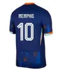 2024 Euro Cup Pays-Bas Soccer Jerseys MEMPHIS DE JONG VIRGIL DE LIGT GAKPO DUMFRIES BERGVIJN KLAASSEN Version joueur Chemise de football Hommes Kits enfants 24 25 Home Away