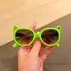 Kids Cartoon Sungasse Sboys Girls Cat Ear Frame Eyewear Children Cool Eyeglasses UV Protection Beach Sunblock Z5351