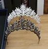 Cheap Shiny Party Tiara Cristalli trasparenti King Queen Crown Wedding Corone nuziali Costume Art Deco Princess Performance Diademi Testa Pi3830260