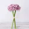 Dekorativa blommor utsökta Peony Artificial Silk for Home Decoration Wedding Bouquet Bride High Quality Fake Flower Faux Living Room