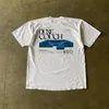 Dames T-shirts Harajuku Classic 90s Retro T-shirt Y2K Fashion Street Plant Print Extra grote ronde nekspaar