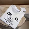 Designer Channel Clothes Femmes T-shirt Coton Crew Neck Luxury Luxury High-Dee Fashion Short à manches C-Letter Imprimé Sport Sporty Style