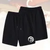 Genshin Impact Keli Keqing Paimeng Cartoon Calças Curtas Casuais para Homens e Mulheres Verão Novos Shorts Esportivos Soltos