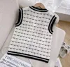 designer jacket women sleeveless V-Neck stripes knit vest cardigan jackets womens coat