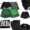 Rhude Shorts Letter Printed Casual Color Matching Loose High Street Trendy Five Point Beach Pants G13T