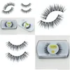 Falska ögonfransar grossist-naturliga minkhår 1 par Crisscross Eyelash Högkvalitativ Fake Eye Lashes Band Makeup Drop Delivery Health Be Dhmkk