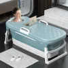 Küvet banyo kovası yetişkin katlanabilir küvet yetişkin plastik banyo namlu ter kalınlaşmış büyük oturma ev sauna masaj banyo fıçısı