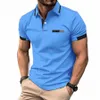 venta caliente camiseta casual masculina polo estampada delgada masculina polo Zomer Nieuwe Fi masculino 2024 c49N #